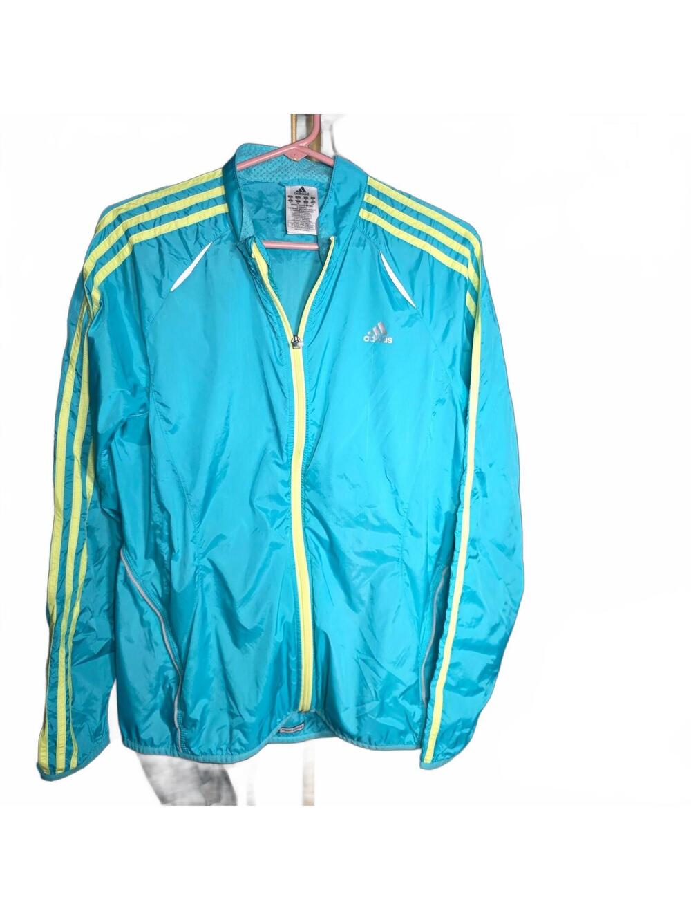 RARE Vintage Adidas Response ForMotion turquoise and yellow track jacket